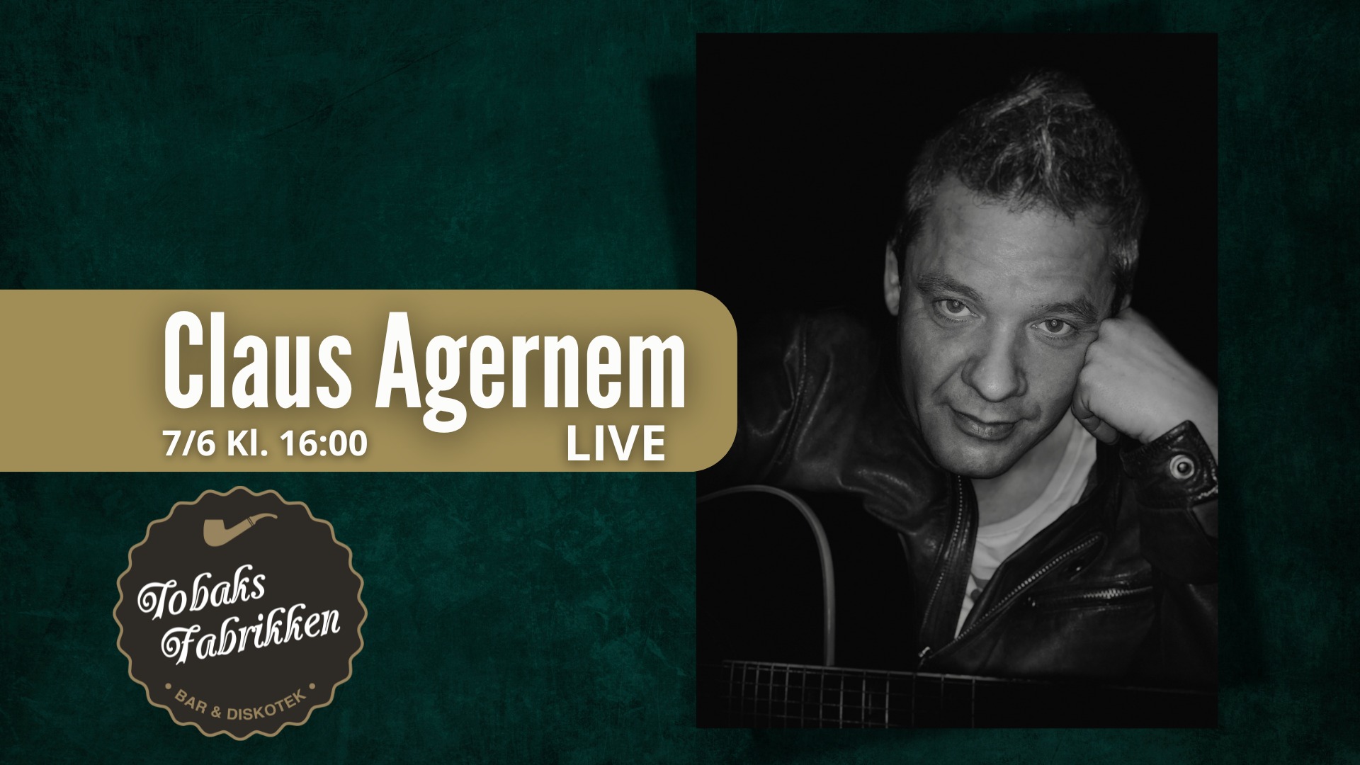 Claus Agernem LIVE Lørdag d. 7/6
